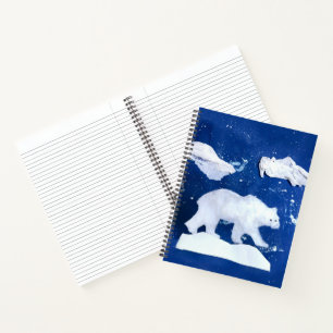 Polarbär "Kunst von Kindern" Notizblock