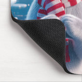 Polarbär mit Herz Mousepad (Ecke)