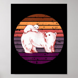 Polarbär, Nordpolarbär, Umwelt P Poster