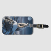 Polarbär oben Frostige Höhen Gepäckanhänger (Vorderseite (Horizontal))