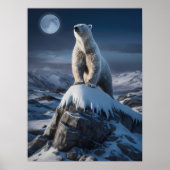 Polarbär oben Frostige Höhen Poster (Vorne)