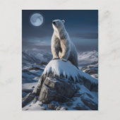 Polarbär oben Frostige Höhen Postkarte (Vorderseite)