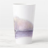 Polarbär-Schlaf von Molly Harrison Milchtasse (Vorderseite)