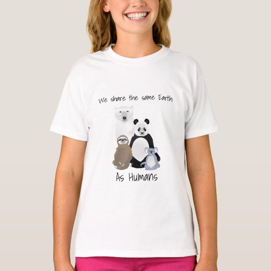 Polarbär, Sloth, Panda, Koala T-Shirt (Vorderseite)