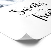 Polarbär - Süßigkeiten und Leckereien Babyduschpos Poster (Ecke)