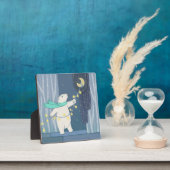Polarbär und Mond Fotoplatte (InSitu)