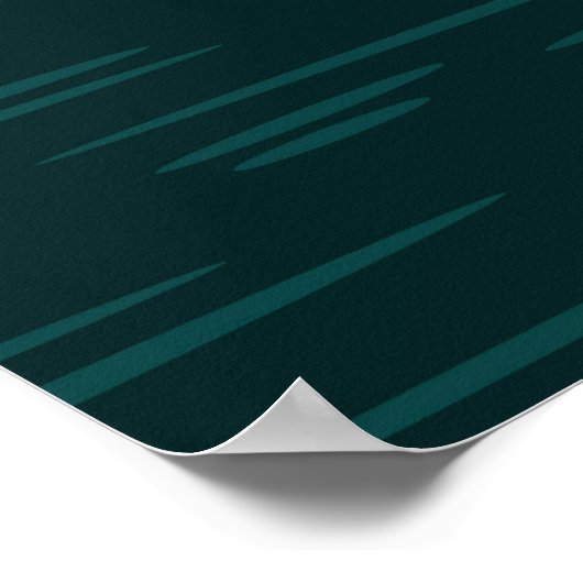 Polarbär und Mond Poster (Ecke)