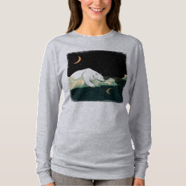 Polarbär und Mond T-Shirt