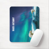 Polarbär und Nordlichter Alaska Mouse Pad Mousepad (Mit Mouse)