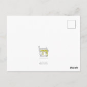 Polarbär und Pinguin "Liebe du" Postkarte (Rückseite)