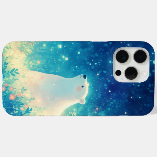 Polarbär unter dem arktischen Himmel Case-Mate iPhone Hülle (Rückseite (Horizontal))