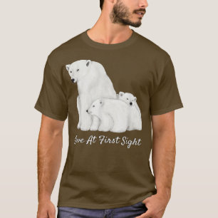 Polarbären-Liebe bei Tier im arktischen Zirkus der T-Shirt