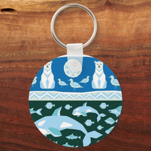Polarbären Schlüsselanhänger (Vorderseite)