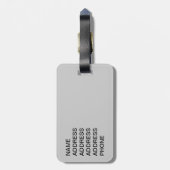 Polarbären spielen gepäckanhänger (Rückseite vertikal)