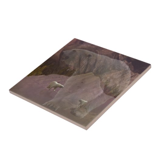 Polarbärenberg, Keramik Fliese (Seite)