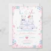 Polarbärengeschlecht offenbart, dass er oder sie S Einladung (Vorderseite)