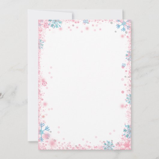 Polarbärengeschlecht offenbart, dass er oder sie S Einladung (Rückseite)