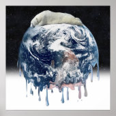 Polarbärenumarmung der Erde Poster (Vorne)