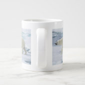Polarbärenwanderung, Norwegen Jumbo-Tasse (Rückseite)