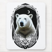 Polarbärportrait Mousepad (Vorne)