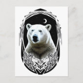 Polarbärportrait Postkarte (Vorderseite)