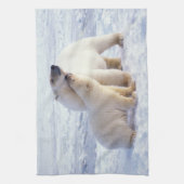 Polarbärsäte mit Krug, Packung Geschirrtuch (Vertikal)