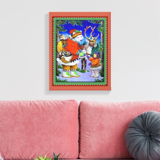 Polarbear Gift Leinwanddruck (Insitu (Wohnzimmer))