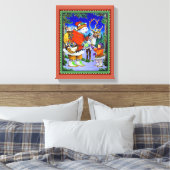 Polarbear Gift Leinwanddruck (Insitu (Schlafzimmer))