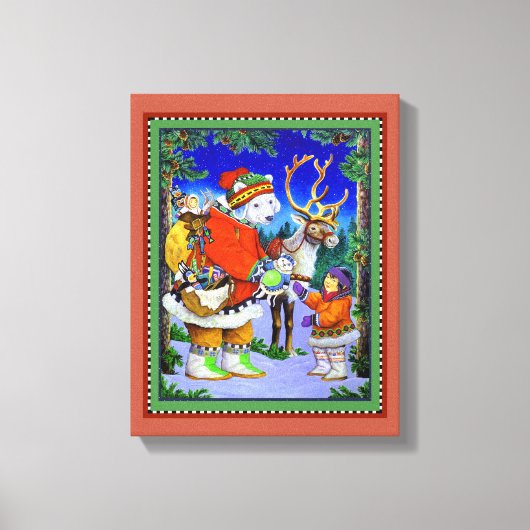 Polarbear Gift Leinwanddruck (Vorderseite)