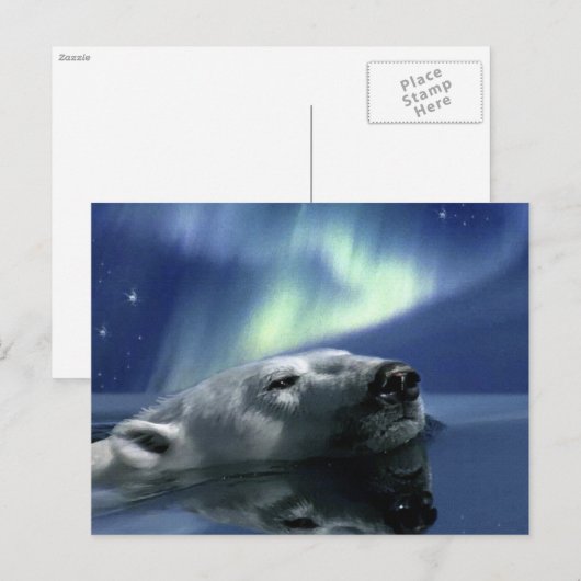 POLARBEAR Postkarte (Vorne/Hinten)