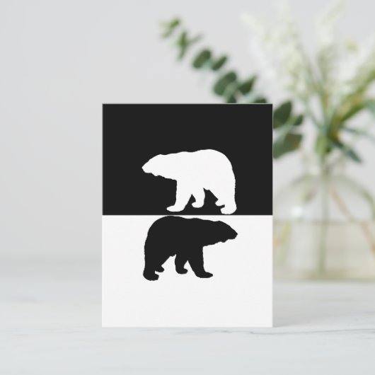 Polarbear Postkarte (Stehend Vorderseite)