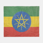 Polare Abdeckung Ethiopian flag Fleecedecke (Vorderseite (Horizontal))