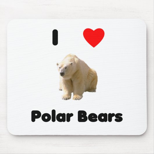 Polare Bären Mousepad der Liebe I (Vorne)