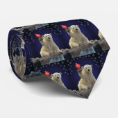 Polare Bärenjungs-WeihnachtsKrawatte Krawatte (Gerollt)