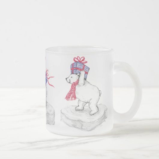 Polare Bärn-mattierte Tasse! Mattglastasse (Rechts)