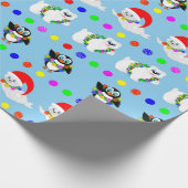 Polare Kinder in den Reihen Geschenkpapier (Ecke)