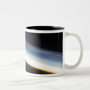 Polare mesospheric Wolken Zweifarbige Tasse
