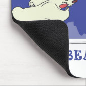 POLARER BÄRN-BOWLING MOUSEPAD (Ecke)