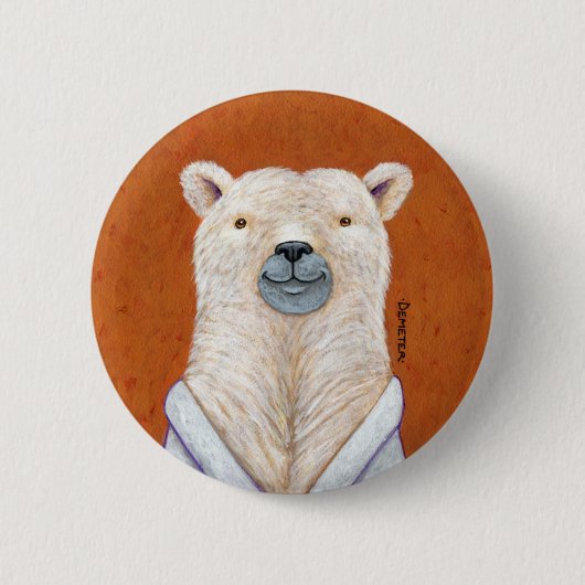 Polarer Bärn-Button Button (Vorderseite)