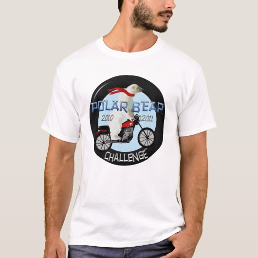 Polarer Bärn-Herausforderungs-Motorrad-Shirt T-Shirt (Vorderseite)