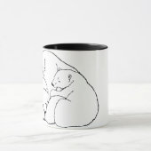 Polarer Bärn-Kunst-Kaffee-Tassen-Mutter u. CUB Tasse (Zentrum)