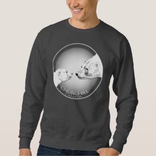 Polarer Bärn-Kunst-Sweatshirt Churchill Sweatshirt