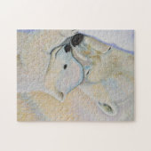 Polarer Bärn-Liebe-Puzzlespiel Puzzle (Horizontal)