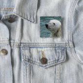 Polarer Bärn-Profil-Quadrat-Button Button (Beispiel)