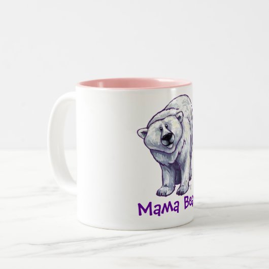 Polarer Bärn-Tasse Mutter-Bear Zweifarbige Tasse (Vorderseite Links)