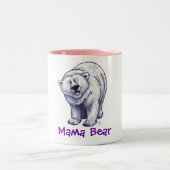Polarer Bärn-Tasse Mutter-Bear Zweifarbige Tasse (Mittel)