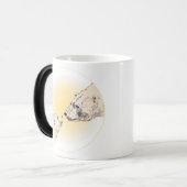 Polarer Bärn-u. CUB-Kaffee-Tassen-Tier-Kunst-Tasse Verwandlungstasse (Vorderseite Links)