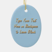 Polarer Bärn-Verzierungs-personalisierte Keramik Ornament (Hinten)