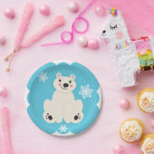 Polarer Freund Pappteller (Party)