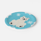 Polarer Freund Pappteller (Schrägansicht)